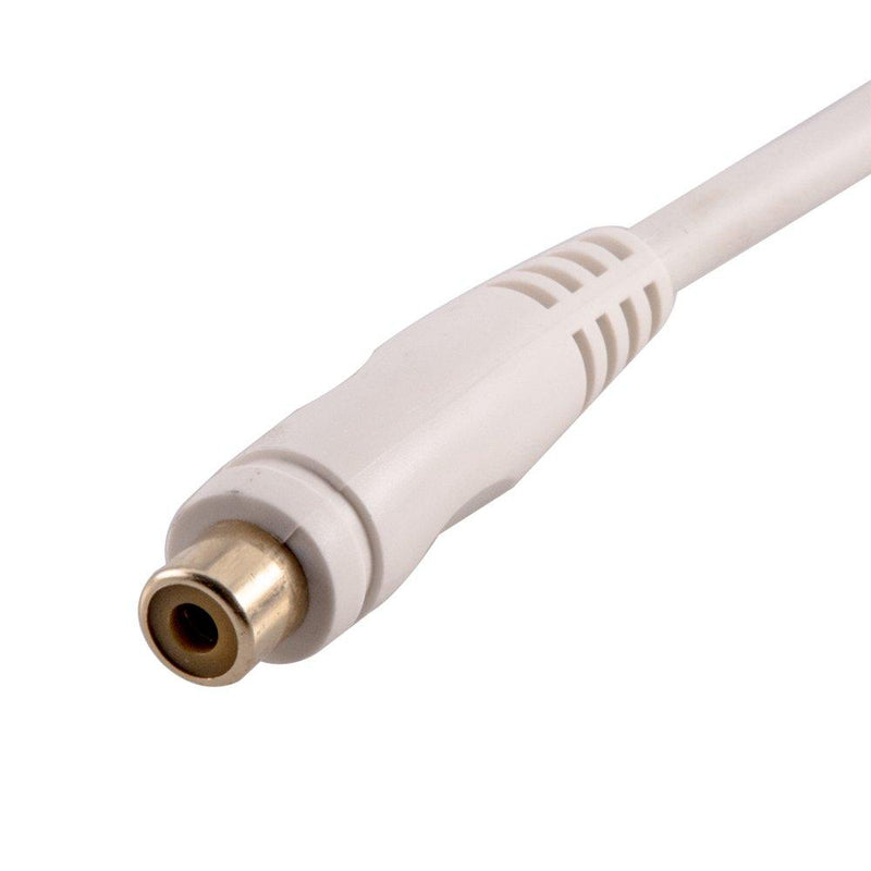 Seismic Audio 25 Foot White Male Female Audio Extension Cable AV RCA Extender Cord (SA-PGSR25White)