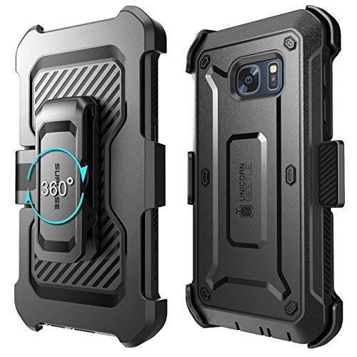 SUPCASE Unicorn Beetle Pro Series Case Designed for Galaxy S7, with Built-In Screen Protector Full-body Rugged Holster Case for Samsung Galaxy S7 (2016 Release) (Black/Black) (Black/Black)