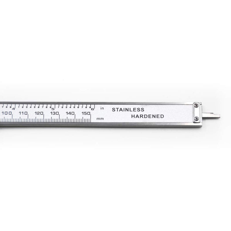 Oudtinx Electronic Digital Caliper Stainless Steel Body with Large LCD Screen | 0-6 Inches | Inch/Fractions/Millimeter Conversion 150mm