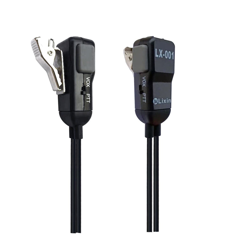 Two Way Radio Earpiece, Walkie Talkie Headset,Transparent Security HeadphonesCompatible Midland AVPH3,for Midland Walkie Talkie with PTT/VOX -Black (Pair) pair