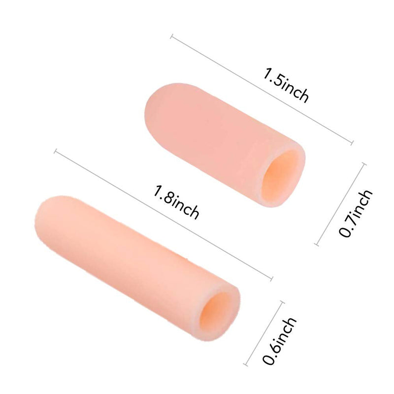 HioIoiH Silicone Finger Protectors(10 Pack),for Women,Finger Bandages,Gel Finger Cots & Protector,Finger Bandages Plasters,Relief from Pain of Finger Tips Cracked, Arthritis.