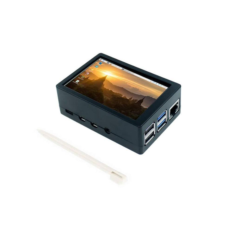 Treedix 3.5inch TFT Touch Screen Module 50Hz 320x480 Resolution LCD Display with Touch Pen ABS Case and Cooling Fan Compatible with Raspberry 4B Pi4