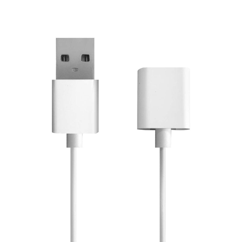 TechMatte Charging Adapter Cable Compatible with Apple Pencil Male to Female Flexible Connector (White-5 Feet)