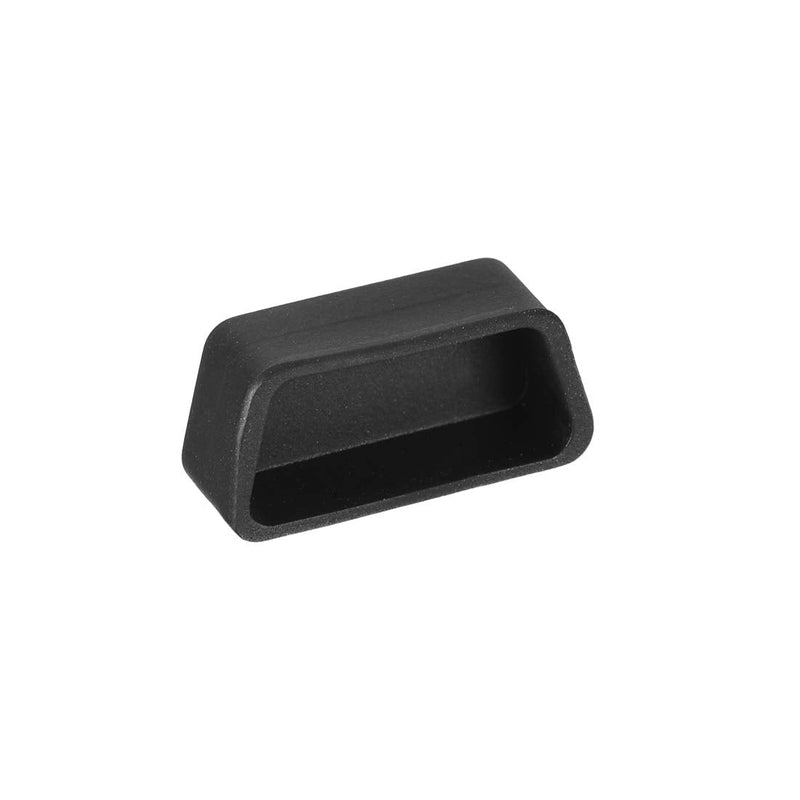 uxcell 5pcs VGA Port Silicone Protectors Cap Cover Anti Dust for DB9, RS232, 15mmx7mm Black