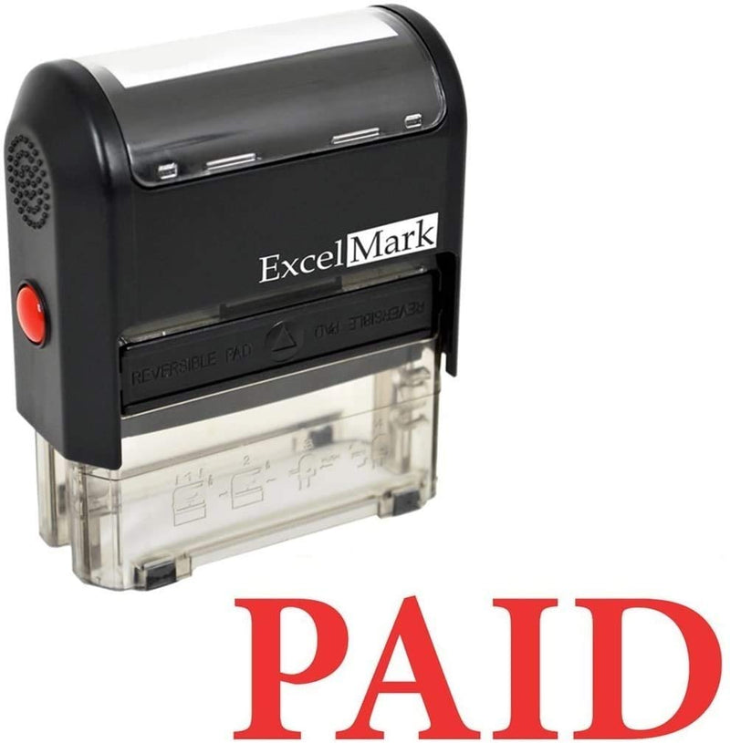 ExcelMark Paid Self Inking Rubber Stamp