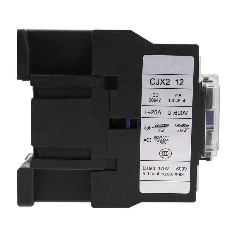 AC Electric Contactor CJX2-1210 High Sensitivity Industrial Contactors 220V 12A
