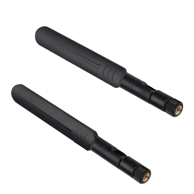 2 x 6dBi 2.4GHz 5GHz Dual Band WiFi RP-SMA Male Antenna+2 x 35CM RP-SMA IPEX MHF4 Pigtail Cable for M.2 NGFF WiFi WLAN Card