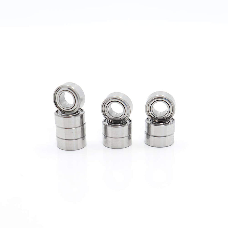 10 Pack 5x10x4mm Metal Shielded ABEC-5 High Precision Miniature Ball Bearings L-1050ZZ (MR105ZZ)