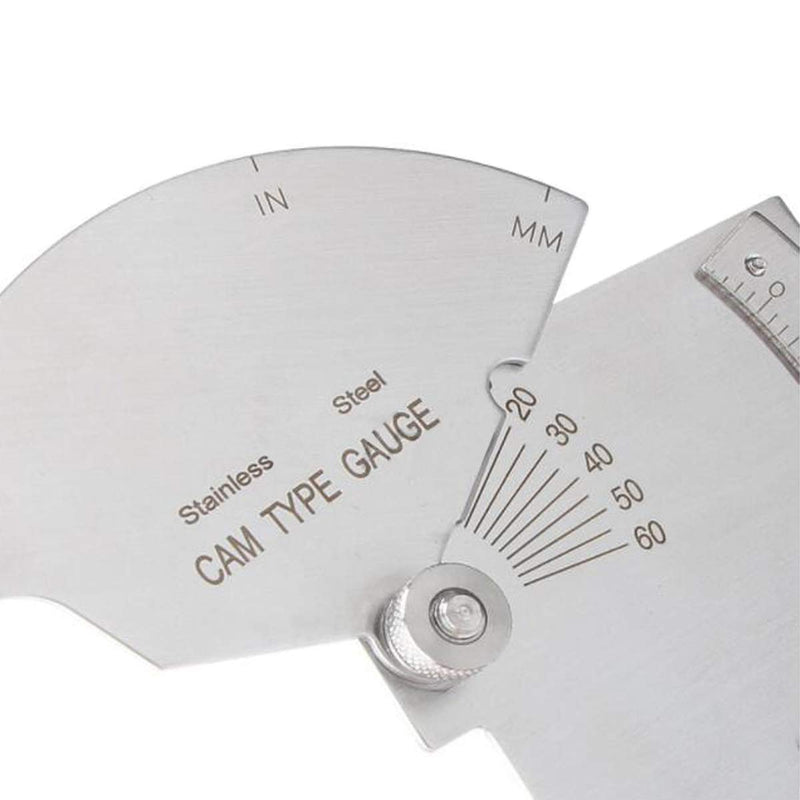 Carkio V-WAC Gage Biting Edge Stainless Steel Welding Gauge + 7 Piece Fillet Weld Gauge Gage Set + MG-8 Bridge Cam Gage Welding Gauge kit