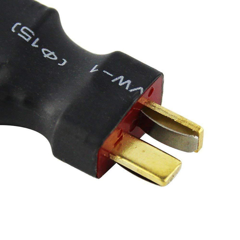 Yowoo 4 Pcs Deans Style T Male Plug to EC3 Female Connector Plug Adapter for RC Lipo Battery