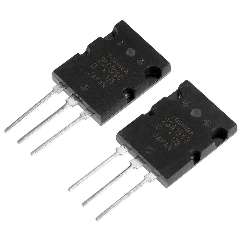 5 pairs of audio transistors, 2SA1943 2SC5200 high-performance amplifier tuned audio transistor silicone black