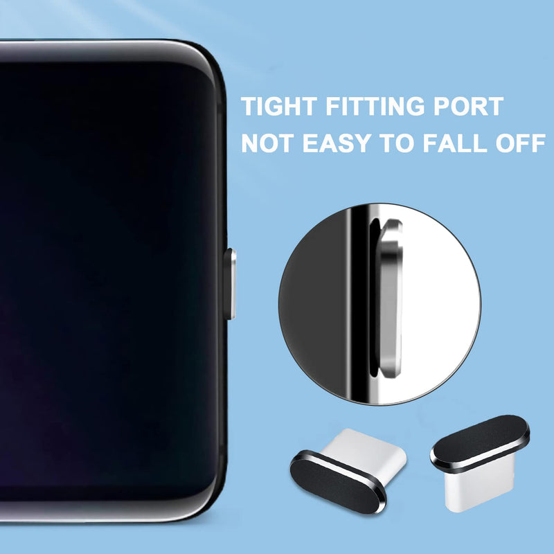 Gavemi USB C Dust Plug Dust Cover for Phone USB Type C Charging Port Speaker Anti Dust Protection Cover Kit