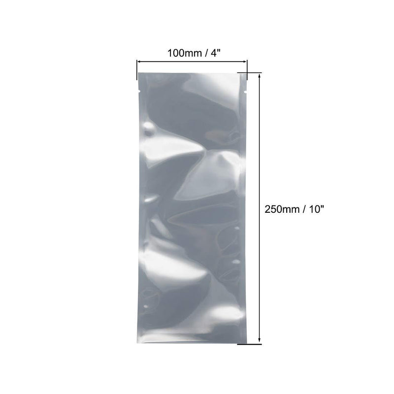uxcell Antistatic Shield Shielding Bag, Flat Open Top Anti Static Bag for Electronic Devices, 4x10 inch(100x250mm), 100 PCS