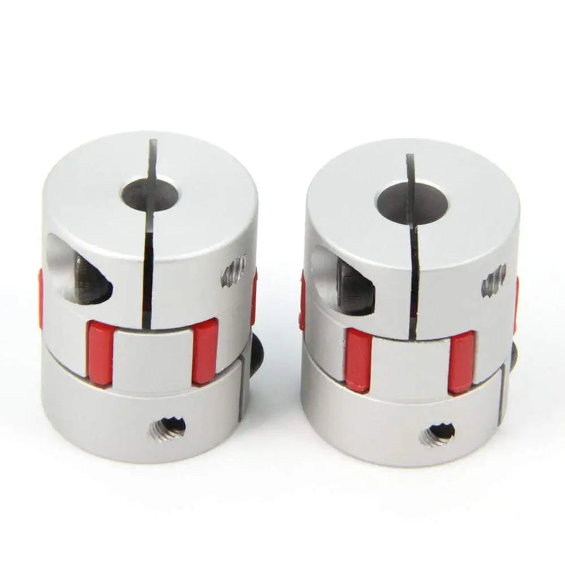 Zeberoxyz 2PCS 6.35mm to 8mm Aluminium Plum Flexible Shaft Coupling Diameter25mm Length30mm 6.35x8mm Motor Connector Flexible Coupler for 3D Printer CNC Machine and Servo Stepped Motor（6.35x8mm） D25 L30