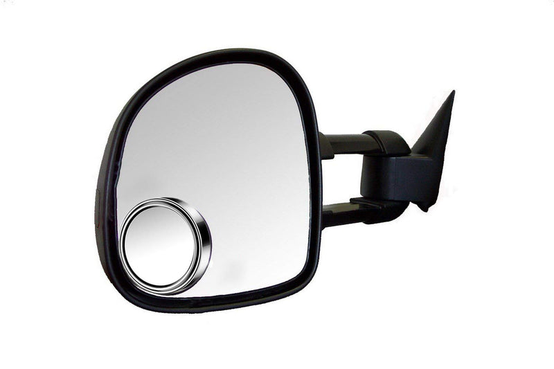 ESreake 2pc 3” Adjustable large Round Stick-on Convex Spot Mirror, big HD Glass Convex Rear View Mirror,Strong Adhesive Blind Spot Mirror for Car, Van, SUV and Trucks (3"(75mm), Silver frame) 3"(75mm)