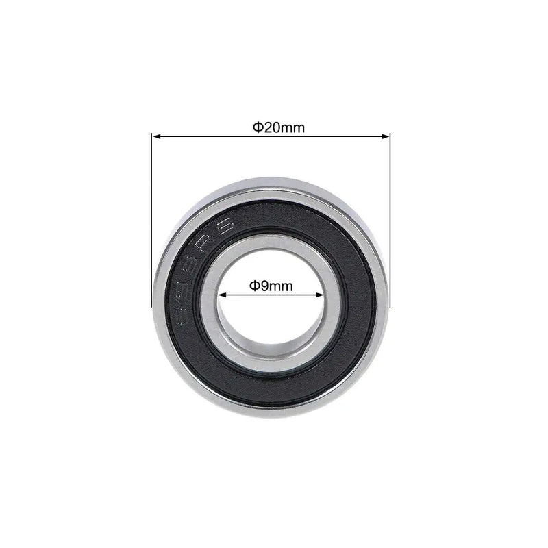 uxcell 699-2RS Deep Groove Ball Bearings 9mm x 20mm x 6mm Double Sealed Chrome Steel P6(ABEC3) 5pcs