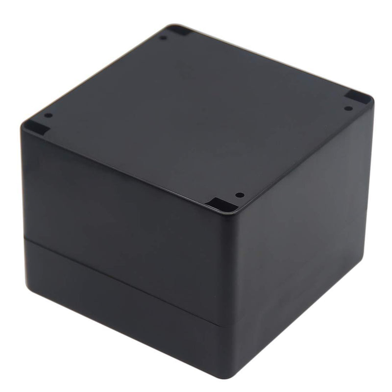 Project Box, Zulkit Junction box IP65 Waterproof ABS Plastic Electrical boxes Electronic Enclosure Black 4.7 x 4.7 x 3.5 inch(120 x 120 x 90 mm)(Pack of 1) 4.7" x 4.7" x 3.5"(Pack of 1)