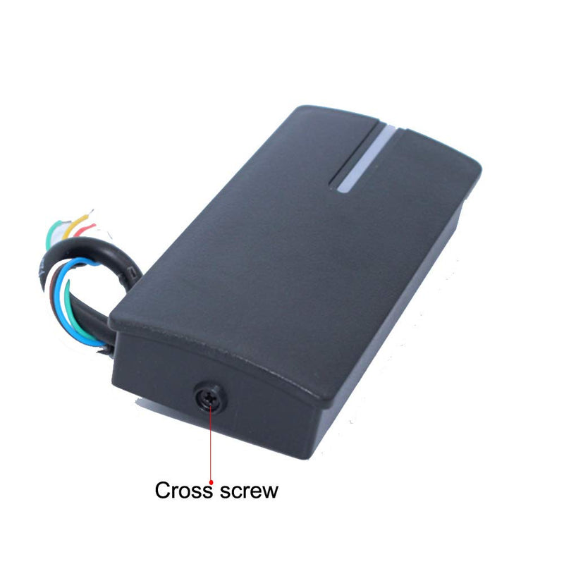 BSTUOKEY RFID Reader Proximity Card Reader Wiegand 26/34 Bit Output Door Access Reader Waterproof IP68 Access Control 125KHZ Card Reader with 10 Color Key