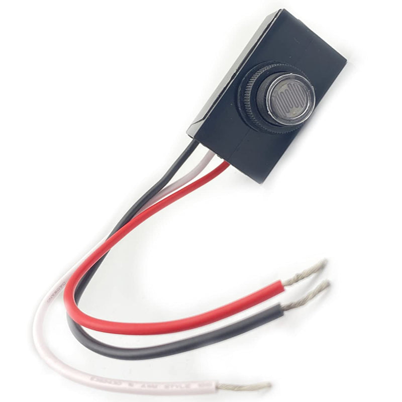 Kiro&Seeu Photoelectric Switch,Light Control Sensor Button Switch,120V AC Outdoor Hard-Wired Post Eye Light Control, Dusk to Dawn Sensor,with Automatic Illumination Detection Circuit