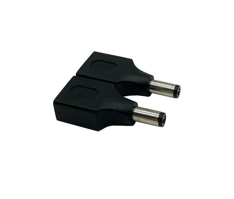 Dafensoy USB to DC Power Adapter, USB 2.0 A Female to DC 5.5 x 2.1mm Male Power Adapter 2-Pack, Used for Charging Electronic Devices with DC or USB Ports (USB F/5.5 x 2.1) USB F/5.5Ã—2.1
