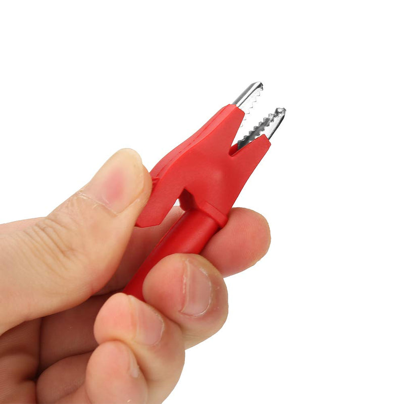 Folders Safety Test Clips 10pcs /Set P2002 20A 5 Colors 4mm Banana Jack Safety Test Clip for Multimeter 380V