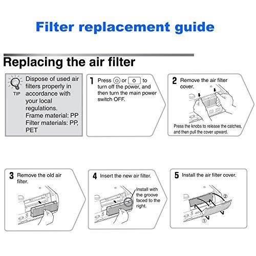 AWO Replacement Projector Air Filter Fit for EPSON ELPAF39 / V13H134A39 EH-LS10000,EH-LS10500,EH-TW6600,EH-TW6600W,EH-TW6700,EH-TW6800,EH-TW7200,EH-TW7300,EH-TW8000,EH-TW8100,EH-TW8200,EH-TW8300