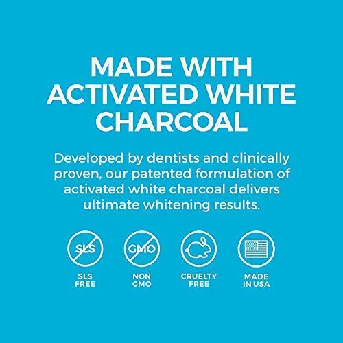 White Birch Activated White Charcoal Whitening Toothpaste- Professional Teeth Whitening Charcoal - Natural & Fluoride Free Oral Care (White Charcoal Toothpaste)