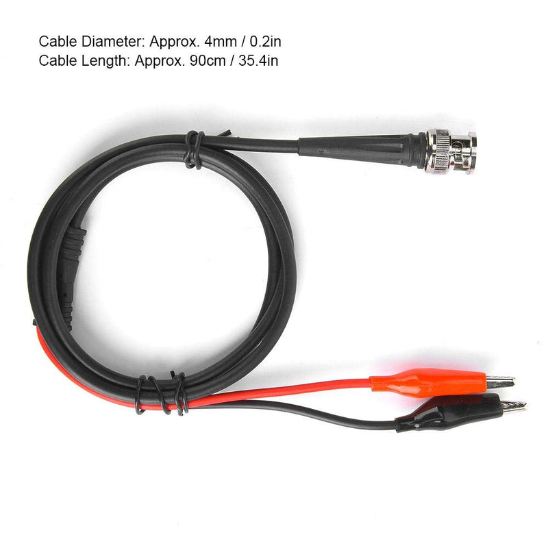 Bnc Clip Coaxial Cable Function Signal Generator Test Line Accessories 90cm 50 Ω Bnc Double Clamp Wire