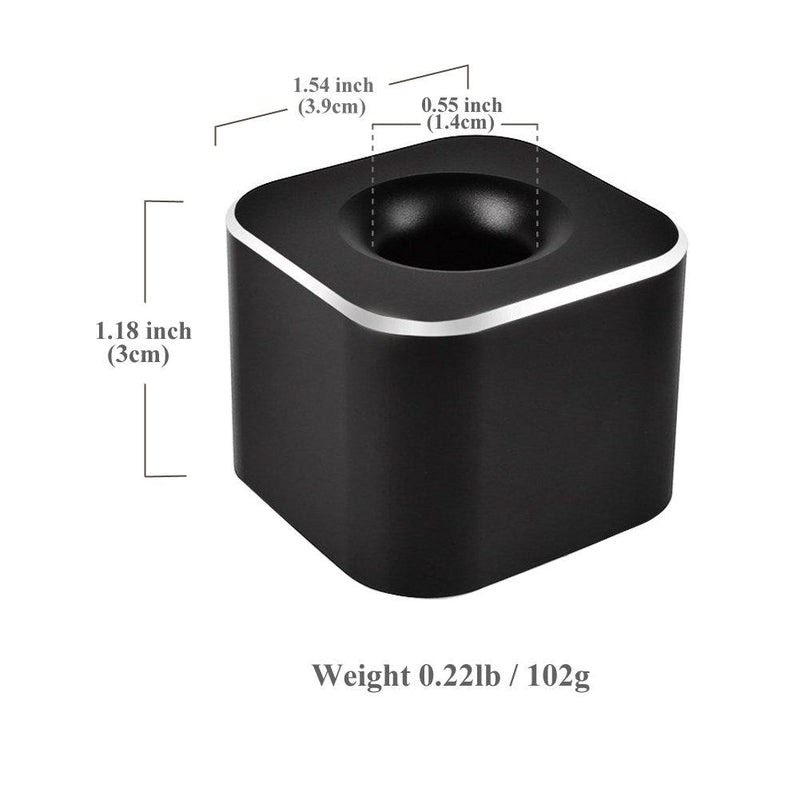 Metal Pen Stand, Coideal Mini Aluminum Black Pen Holder Base for Pen, Toothbrush Brush, Desk Storage Organizer for Students and Office