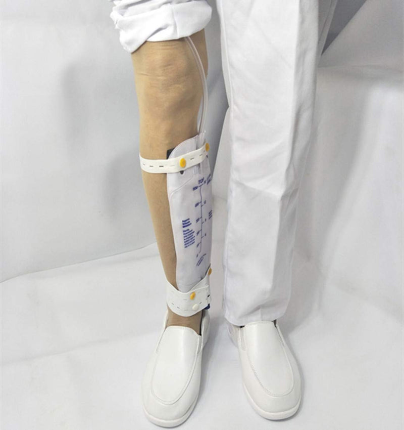 Lifevv 4-Pack Urinary Drainage Bag Leg Bag with Anti-Reflux Chamber,External catheters(19oz，500ml)