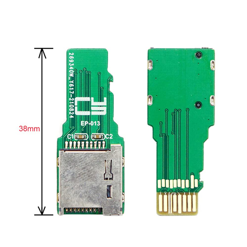 NFHK TF Micro SD Male Extender to TF Card Female Extension Adapter PCBA SD/SDHC/SDXC UHS-III UHS-3 UHS-2 Green TF/TF