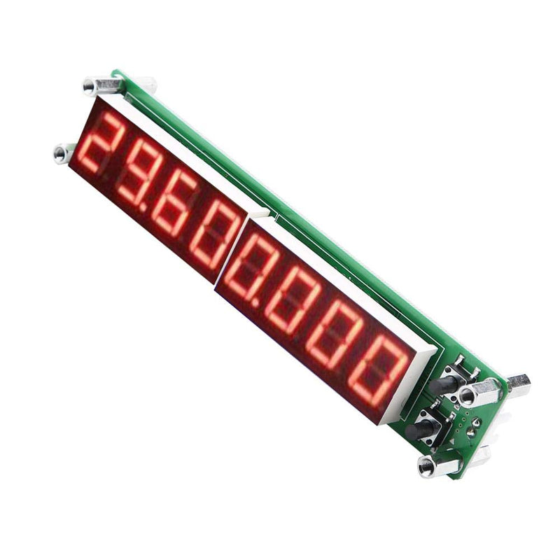 PLJ-8LED-H RF Signal Frequency Counter Cymometer Tester Module 0.1~1000MHz (Backlit Font red)