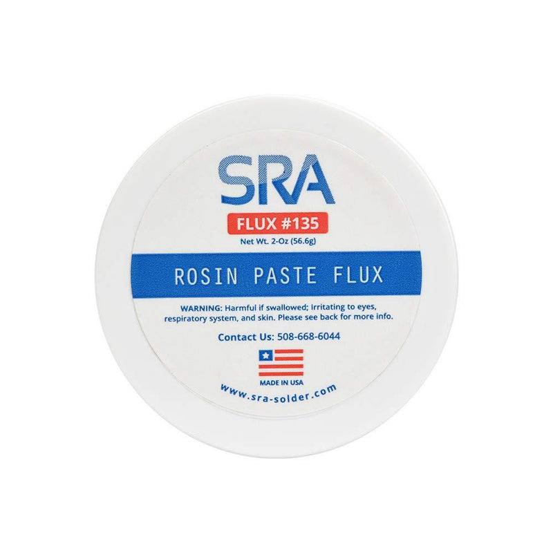 SRA Soldering Products Rosin Paste Flux #135 In A 2 oz Jar