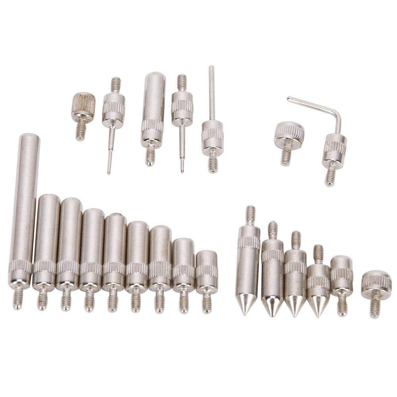 Dial Indicator Point Tip Set, 22 Pcs Pointed Tip Dial Gauge Indicator Replacement Measuring Point Tip Set with Case
