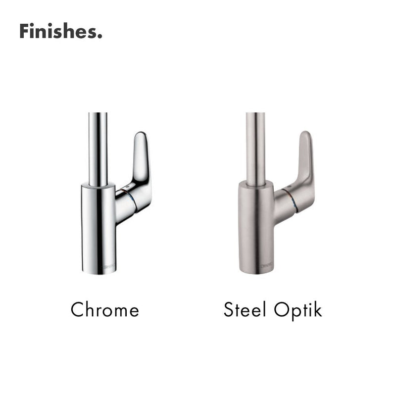hansgrohe Bath and Kitchen Sink Soap Dispenser, Contemporary Premium Modern in Chrome, 04539000