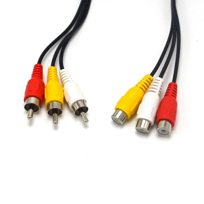 Xenocam 15FT RCA Audio/Video Composite Cable DVD/VCR/SAT Yellow/White/red connectors 3 Male to 3 Female 15 FT Male to 3 Female…