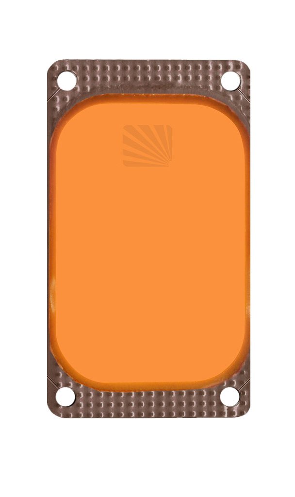 Cyalume ChemLight Military Grade VisiPad ID and Marking Emitter, 4-1/2" Length x 2-1/2" Width x 1/8" Height, Orange (Pack of 25)