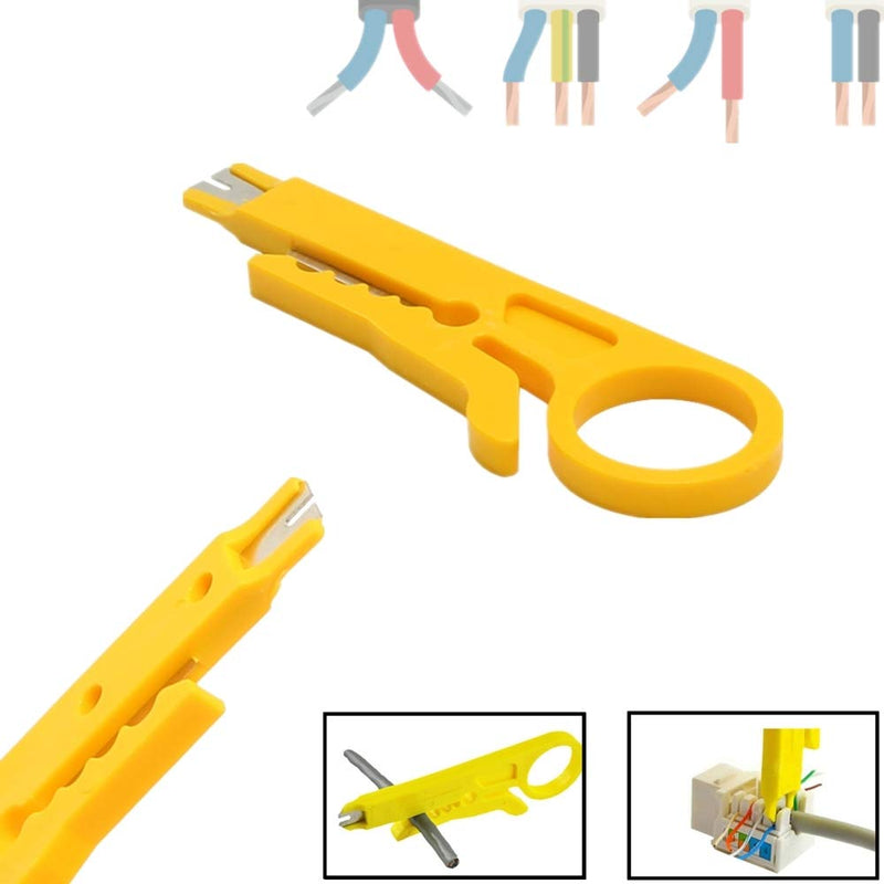 Bestol 15PCS Mini Portable Wire Stripper K Crimper Pliers Crimping Tool Cable Stripping Wire Cutter Multi Tools Cut Line Pocket Multitool