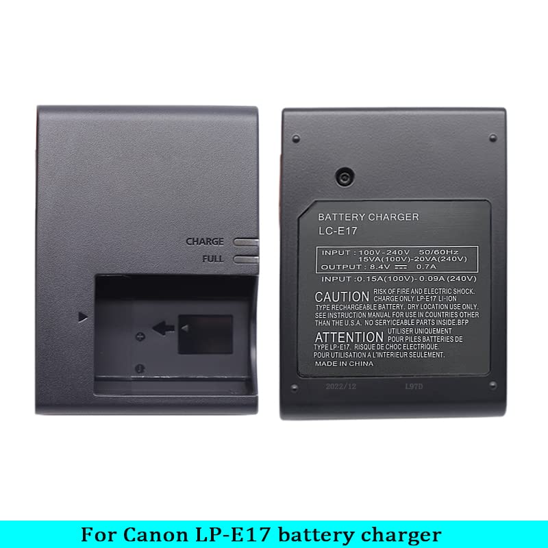 Camulti LC-E17 Battery Charger Fast Charging for LP-E17 Battery for Canon M5 M6 T6i T6s T7i 77D 800D 750D