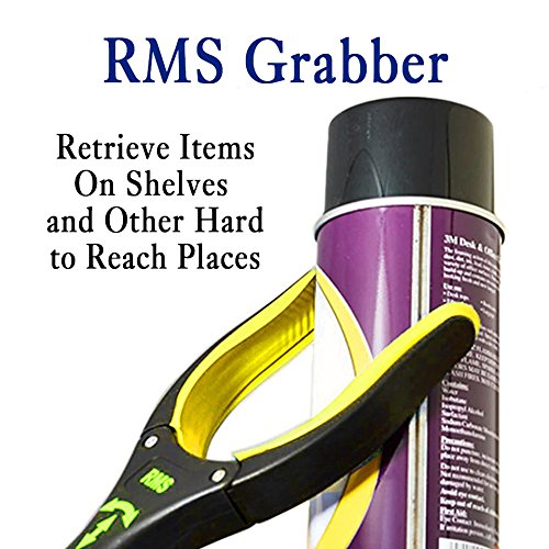 2-Pack 32 Inch Extra Long Grabber Reacher with Rotating Jaw - Mobility Aid Reaching Assist Tool (Yellow) Yellow