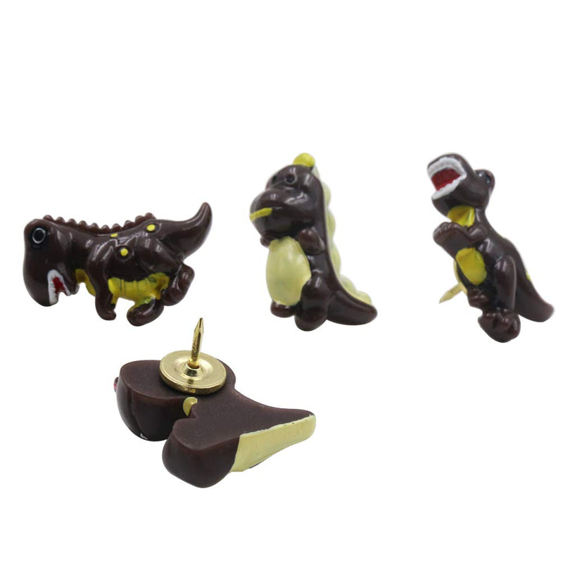 KOTU 24 Pack Decorative Thumbtacks Creative Dinosaur Shape Pushpins Drawing Pins for Feature Wall, Whiteboard, Corkboard, Photo Wall