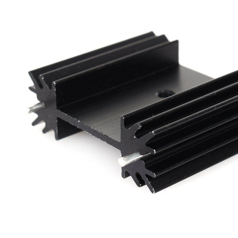 Easycargo To-220 Aluminium Heatsink 25x34x12mm,TO220 Heat Sink for Cooling MOSFET SCR Power Voltage Regulator ICS (25mmx34mmx12mm) (Anodized Black 5-Pack) Anodized Black 5-Pack