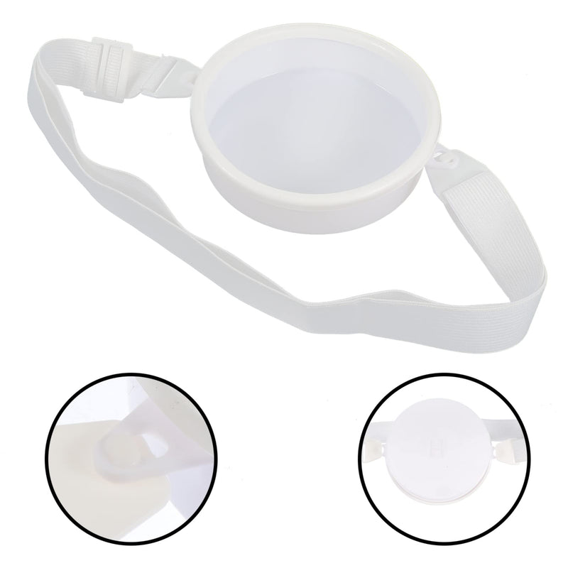 ARTIBETTER Ostomy Shower Guard Stoma Ostomy Waterproof Bath Cover Silicone Ostomy Belt Shower Protector for Shower Practical Wound Protector White