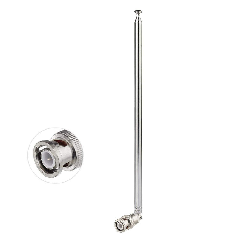 Bingfu Police Radio Scanner Antenna 20-1300MHz 7 Section Telescopic BNC Male Antenna 2-Pack Ham Radio Handheld CB Radio Antenna for Uniden Whistler Police Radio Scanner Two Way Radio Frequency Counter 2-Pack 7 Sections Antenna