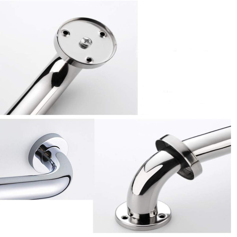 Bathroom Grab Bar Stainless Steel Bath Grab Shower Safety Handle Towel Holder Door Handle for Kids Elderly Disabled Injured Bathroom Safety Aid 12 inch / 300 mm