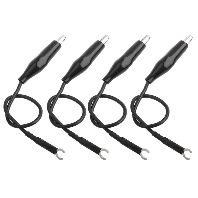 4Pcs Oscilloscope Probe Ground Lead Wire Cable Professional High Presision Oscilloscope Probe Ground Lead Parts with Clip Oscilloscope Accessories Kit