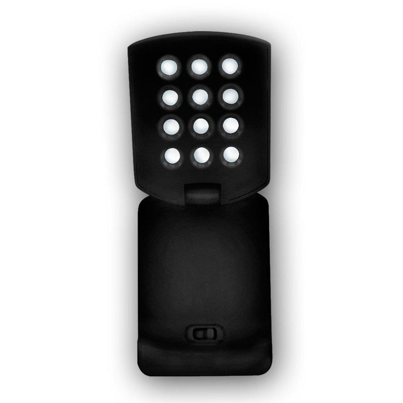 OttLite LED Mini Flip Lite - Portable, Adjustable, Clip Light Black