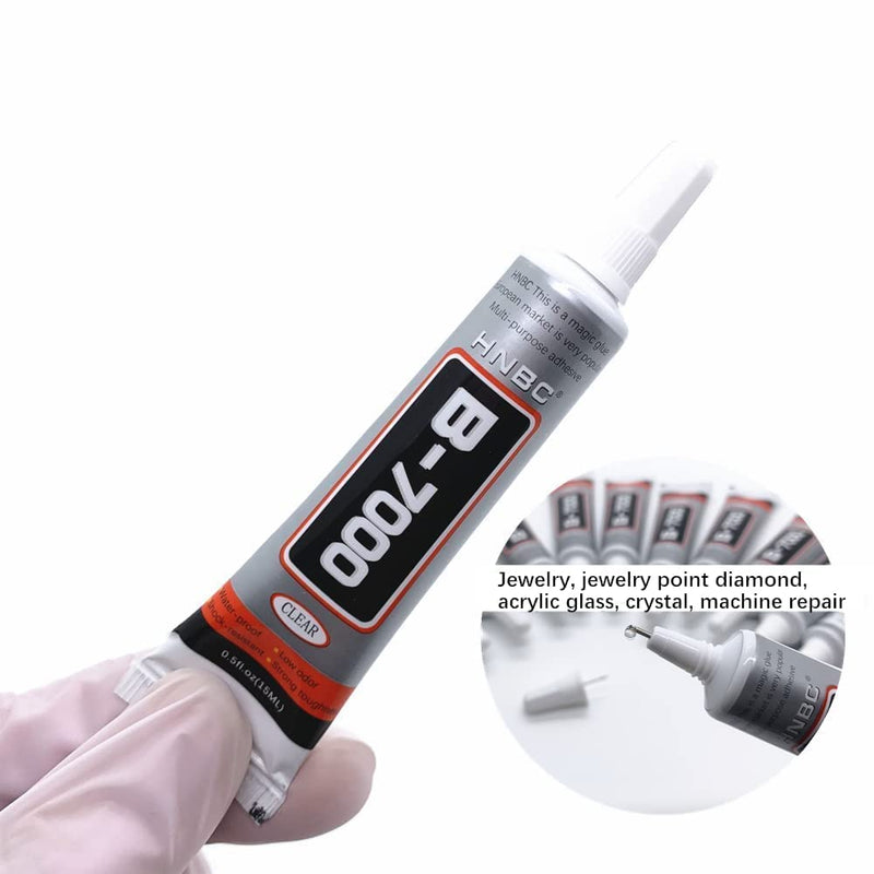 YiJieWZT b 7000 15 ml Glue for Phones, Super Glue,Repair Glue,Jewelry Glue,Clear Glue,0.5oz