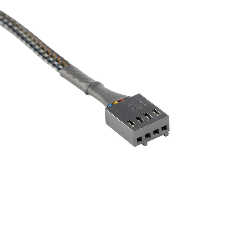 4-Pin PWM Fan Splitter Cable,10.6 inch PC Fan Extension Cable, CA PWM Fan Extension Cable, for Computer ATX Case 4-Pin/3-Pin Cooling Fan Cable (4 Pack） 4 Pack