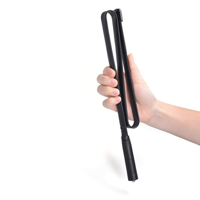 Bingfu Foldable CS Tactical SMA Female Ham Radio Antenna 2-Pack Dual Band VHF UHF 136-520MHz 28.3 inch Antenna for Kenwood Baofeng BF-F8HP UV-5R UV-82 BF-888S GT-3 Ham Two Way Radio Walkie Talkie 2-Pack 28.3 inch Antenna